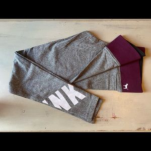 PINK grey leggings